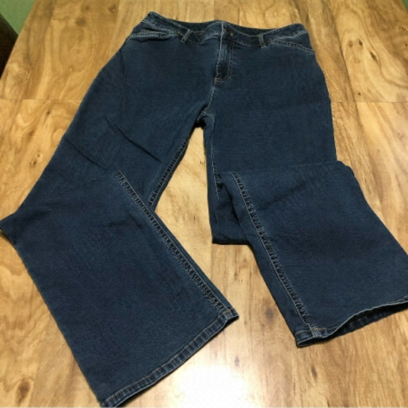 J. Jill Denim Blue Jeans Womens 10 Petite Tried True Fit Bootcut Stretch - Picture 1 of 12